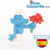 20044: Pitufo enamorado - flores rojas - Versión CNT - 5,5cm