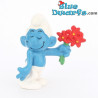 20044: Smurf in love - red flowers - CNT Version - 5,5cm