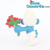 20044: Verliefde Smurf - Rode Bloemen - CNT versie - 5,5cm