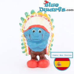 20144: Indian smurf - all feathers up - CNT Version - 5,5 cm