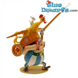 Asterix en Obelix: Obelix met de strijdwagen op rug (Pixi, +/- 12cm)
