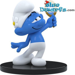 Schtroumpf Coquet avec miroir - Blue Resin 2021 - Serie 1 - Résine figurine - 11 cm