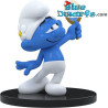 Puffo Vanitoso con specchio - Blue Resin 2024 - resina - serie 1 - statuea puffi - 11 cm