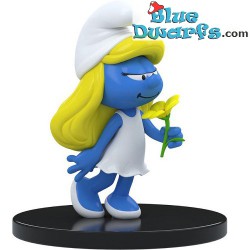 Smurfin met bloem - Blue Resin 2021 - Kunsthars figuur - Serie 1 - smurfen beeldje - 11 cm