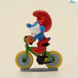 Pixi origine Code de la route II (2022): Grand schtroumpf en vélo - Figurine en Métal - 4,5 cm - 2022