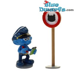 Pixi origine Traffic rules II (2022): Police smurf - Metal figurine - 4/6,5cm - 2022
