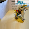 Lucky Luke lachend neben Jolly Jumper – 9 cm – Pixi Metallfigur – 2021