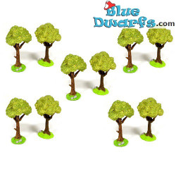 Arbres 5 pieces - Produit de Décoration des Schtroumpfs - Ne comprend pas de Schtroumpf - 8cm