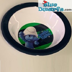 Clumsy Smurf - bowl - hard plastic - reusable - 16,5x4cm