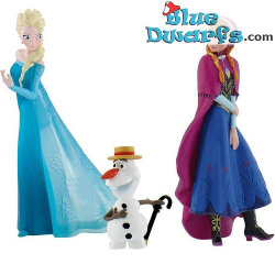 Olaf, Elsa en Anna - Frozen speelset - Bullyland - 4/10 cm