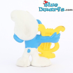 20070: Harpspelende Smurf - Poland - Schleich - 5,5cm
