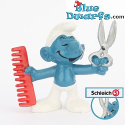 20110: Kapper Smurf met kam - Schleich - 5,5cm