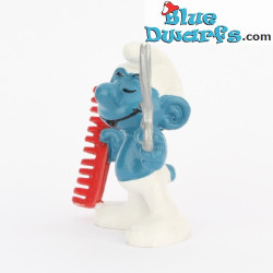 20110: Kapper Smurf met kam - Schleich / Bully - 5,5cm