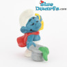 20114: Puffo mago - cappello grigio - Schleich/Bully - 5,5cm