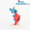 20119: Super smurf - Big letter S on belly - white base - Schleich - 5,5cm