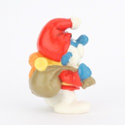20124: Grote smurf als kerstman - gele trompet - Schleich - 5,5cm