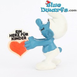 20125: Ein Herz fur Kinder Smurf - Schleich - 5,5cm