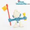 20107: Carnavalsvierder Smurf met carnavalsstok - Schleich of Bully - 5,5cm