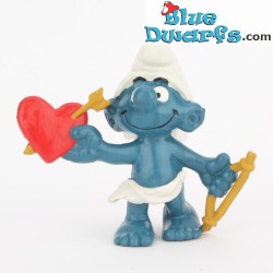 20128: Love Smurf with bow and arrow  - brown -  - Schleich - 5,5cm