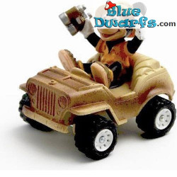 Mickey Mouse - Disney Figurine - Mickey avec Safari voiture - 9cm