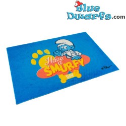 Smurf Doormat - Baby smurf and dog symbols - Duvo plus - 60x40cm