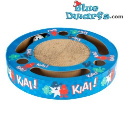 Smurfen kattenspeeltje - Krabplank met speeltje - Smurfin karate - Duvo Plus - 33x33x5,5cm