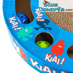 Smurfen kattenspeeltje - Krabplank met speeltje - Smurfin karate - Duvo Plus - 33x33x5,5cm