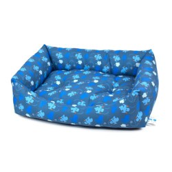 Smurf Dogbed- Rectangular - Smurf pattern - Duvo plus - 70x60x18cm