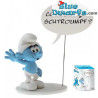 Il Puffo - Bolla di dialogo - “Comment ça Schtroumpf?” - Figura in resina - 20 cm