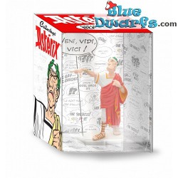 Caesar met tekstballon - Veni Vidi Vici - kunstharsfiguur - Plastoy - 15 cm