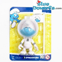 Pitufo Astronauta - Plástico pitufo móvil - Figura -  DeAgostini - 7cm