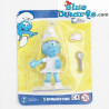 Pitufina enfermera - Plástico pitufo móvil - Figura -  DeAgostini - 7cm