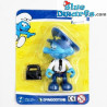 Aircraft Captain Smurf with bag - Movable smurf  - figurine - DeAgostini - 7cm