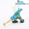 20133: Hockeyspeler Smurf (lichtbruine stick) - Schleich - 5,5cm