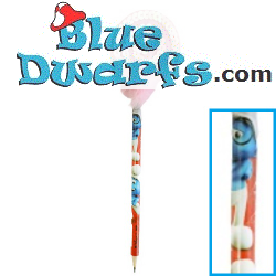 Smurf pencil  - Brainy Smurf with pink top