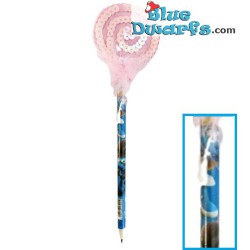 Smurf pencil  - Smurfette with pink top