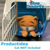 Box de transport Costaud schtroumpf  - Produits pour chats - Duvo plus - 46x30x30cm