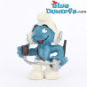 20143: Puffo radiotelegrafista (grigio) - Schleich - 5,5cm