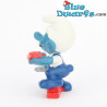 20148: Bricklayer Smurf - Blue Pants and Red Bricks - Schleich - 5.5cm