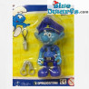 Polizist Schlumpf - Plastic beweglichen Schlumpf Spielfigur - DeAgostini - 7cmauf
