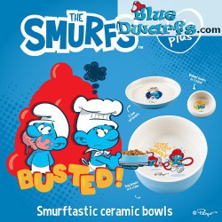 Feeding bowl - The squirrel and clumsy smurf - Duvo plus - 250 ml