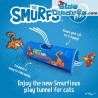 Kattentunnel smurfenmotief - Kattenproducten - Duvo plus - 63x25x25cm