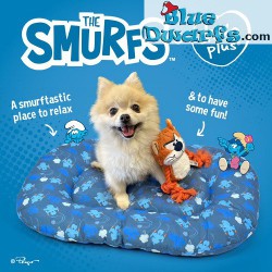 Smurfen Hondenkussen - hondenmand ovaal - Smurfenmotief - Duvo plus - 50x35x6,5cm