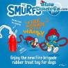 Dog toy - Fire brigade smurfs rubber treat toy - Duvo plus - 34x6x6cm