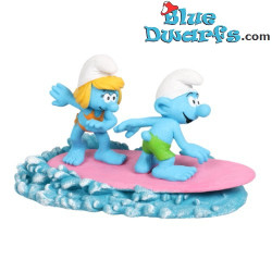 Wasser Serie - Das Surfbrett - Die Aqua Della Schlumpf Kollektion - 16x8x9 cm