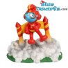 Serie foresta - Il jet-pack - I puffi e la collezione Aqua Della -11x8x11 cm