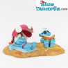 Strandserie - 7 figuurtjes - De Aqua Della Smurfen collectie - Polystone beeldjes