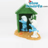 Strand Serie - Der Umkleidekabine - Die Aqua Della Schlumpf Kollektion - 14x11x14cm