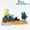 Strand Serie - Schlumpfine und Hefti schlumpf - Die Aqua Della Schlumpf Kollektion - 16x10x9 cm