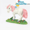 Forest series - The smurfette riding a unicorn - The Aqua Della Smurf collection - Polystone statue - 15x8x13 cm